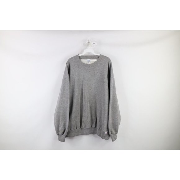 Vintage 90'S Russell ATHLETIC sweatshirt, size L, men's polyester gray type Vintage Second Hand main image 0